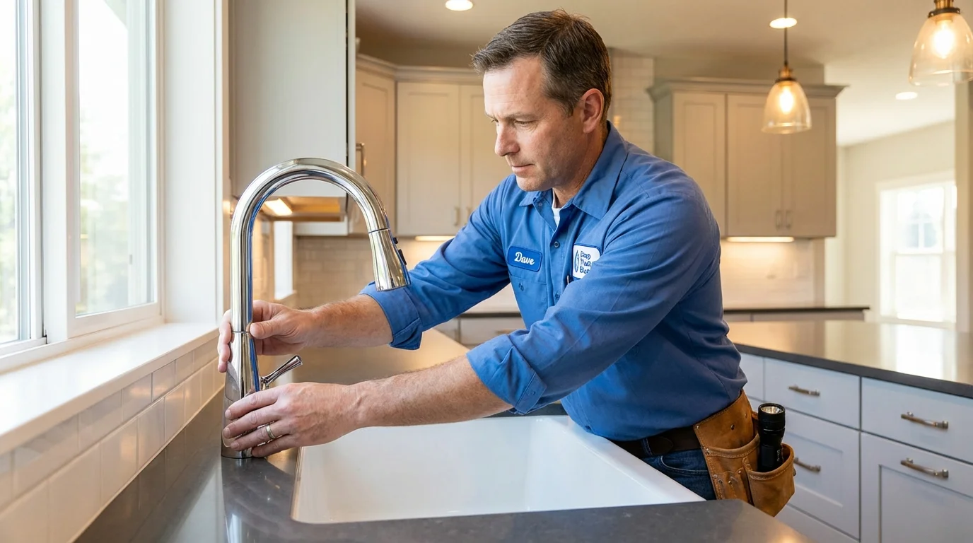 Kitchen faucet installation by Johns Plumbing LLC in Seville
